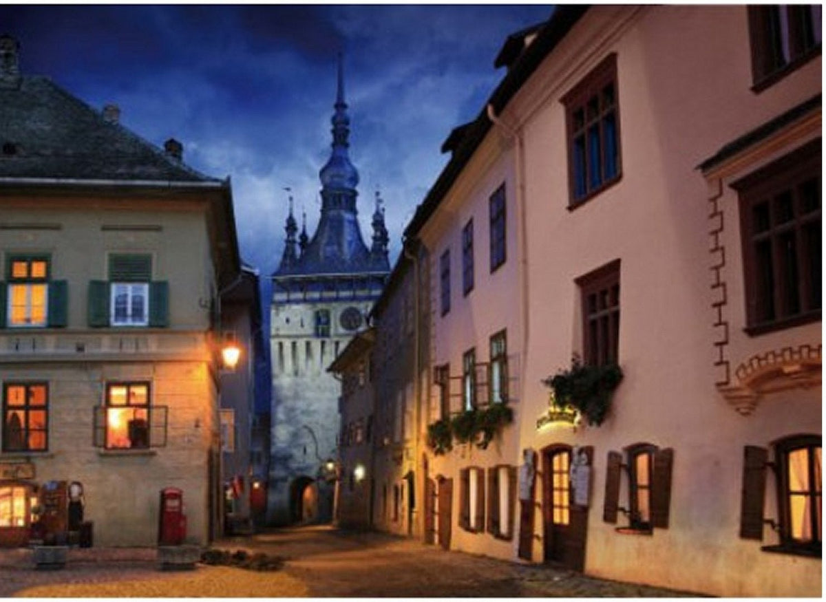 Artwork: Romania: Schasburg, Sighisoara – 1000 Piece Jigsaw Puzzle (Dtoys)