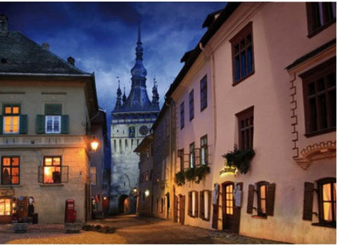 Artwork: Romania: Schasburg, Sighisoara – 1000 Piece Jigsaw Puzzle (Dtoys)