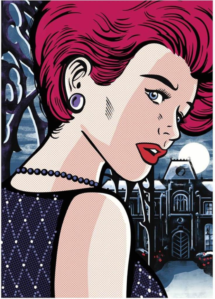 Artwork: Mysterious Woman by Pop Art – 1000 Piece Jigsaw Puzzle (Dino)