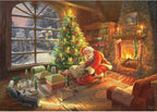 Artwork: Santa Claus is here! by Thomas Kinkade – 1000 Piece Jigsaw Puzzle (Schmidt)