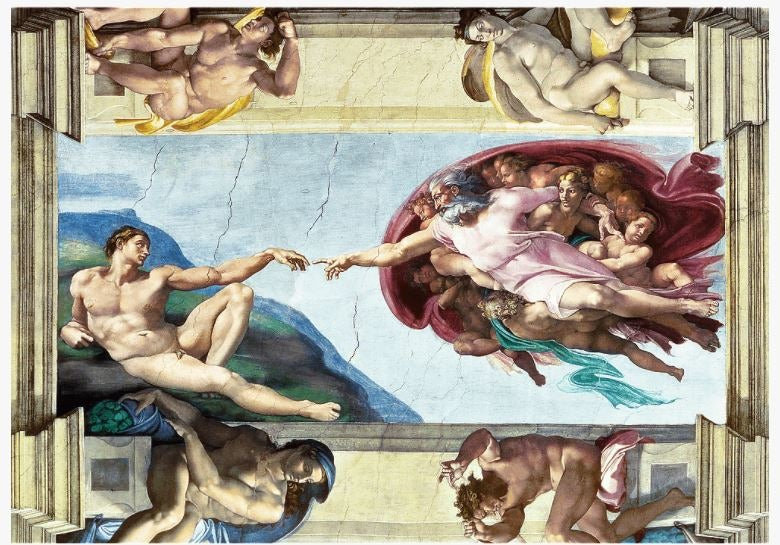 Artwork: The Creation of Adam by Michelangelo – 1000 Piece Jigsaw Puzzle (Trefl)