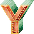 Artwork, puzzle 1 of 4: Knock Knock "Yeah" Four Letter Puzzle – 500 Piece Jigsaw Puzzle (Galison)