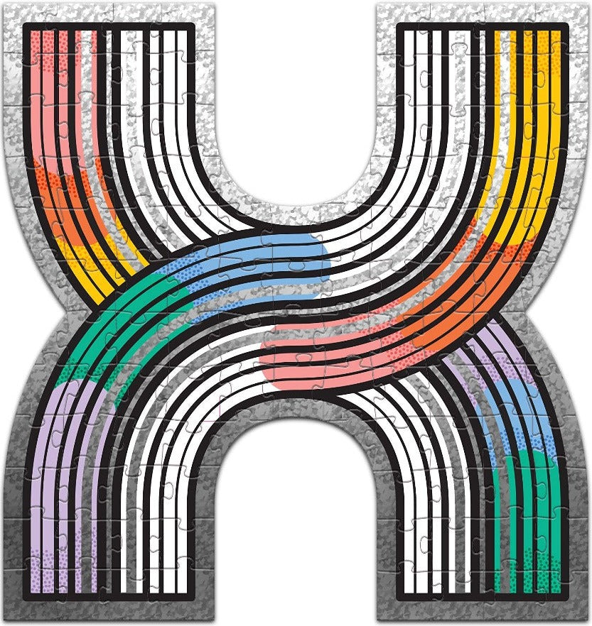 Artwork, puzzle 2 of 4: Knock Knock "Sexy" Four-Letter – 400 Piece Jigsaw Puzzle (Galison)
