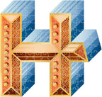Artwork, puzzle 4 of 4: Knock Knock "Yeah" Four Letter Puzzle – 500 Piece Jigsaw Puzzle (Galison)
