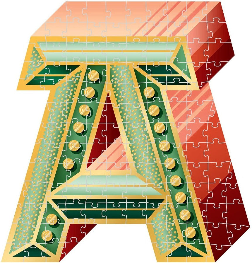 Artwork, puzzle 3 of 4: Knock Knock "Yeah" Four Letter Puzzle – 500 Piece Jigsaw Puzzle (Galison)