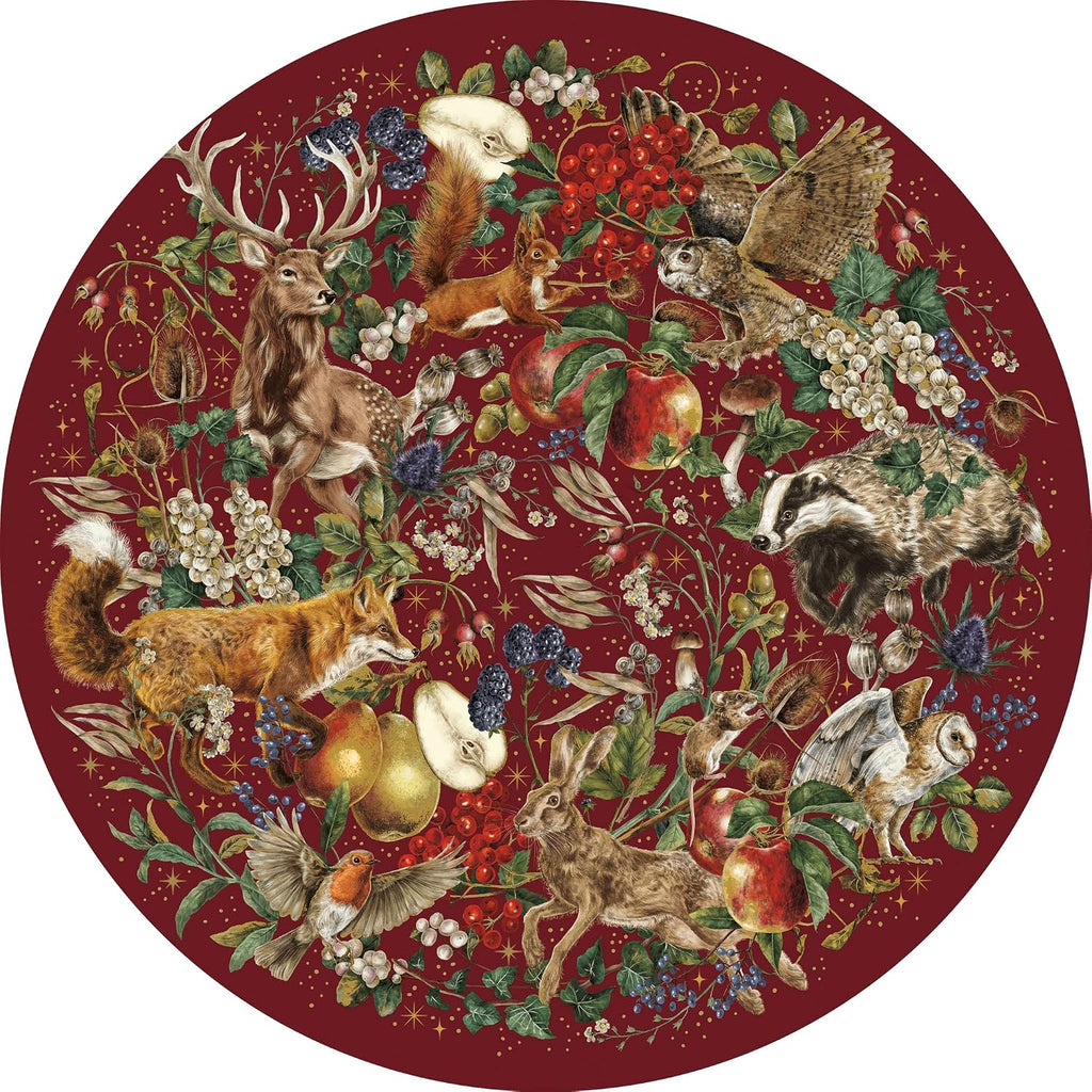 ** Pre-Order ** Winter Story - 500 Piece Circular Jigsaw Puzzle (Gibsons)