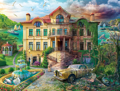Now & Then, Cove Manor Echoes – 2000 Piece Jigsaw Puzzle (Ravensburger)