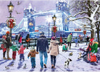 ** Pre-Order ** Tower Bridge at Christmas by Richard Macneil - 1000 Piece Jigsaw Puzzle (Gibsons)