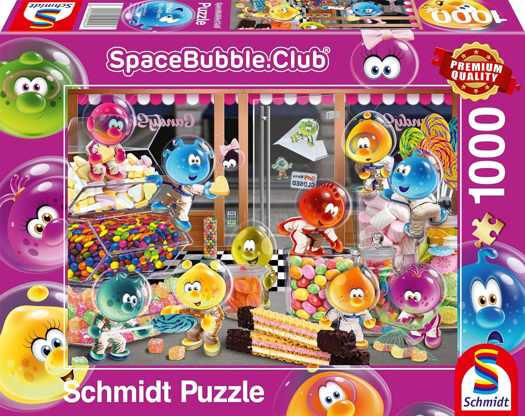 Happy Together in the Candy – 1000 Piece Jigsaw Puzzle (Schmidt) - Completed Puzzle