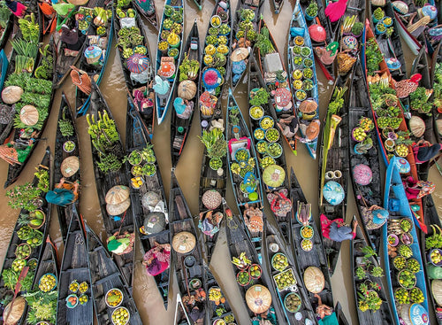 Floating Market Indonesia - 500 Piece Jigsaw Puzzle (Ravensburger)