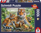 Tiger & Cubs – 1000 Piece Jigsaw Puzzle (Schmidt)