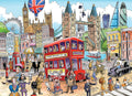 Doodle Town: London - 1000 Piece Jigsaw Puzzle