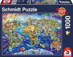 Discover the World – 1000 Piece Jigsaw Puzzle (Schmidt)