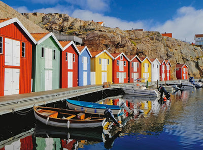 Colourful Boathouses - 100 XL Piece Jigsaw Puzzle (Ravensburger)