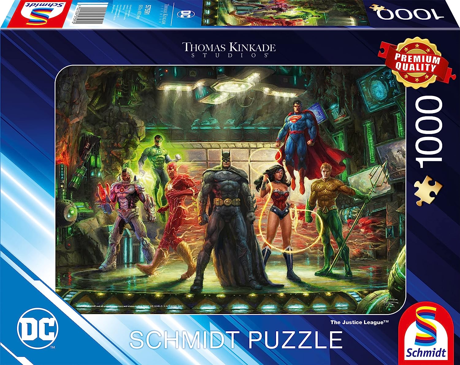 The Justice League by Thomas Kinkade – 1000 Piece Jigsaw Puzzle (Schmidt)