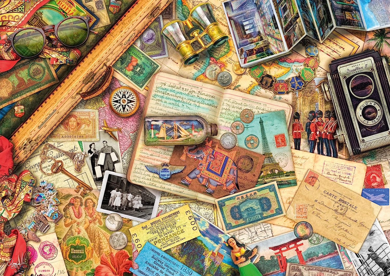 Travel Memories by Aimee Stewart – 1000 Piece Jigsaw Puzzle (Schmidt)