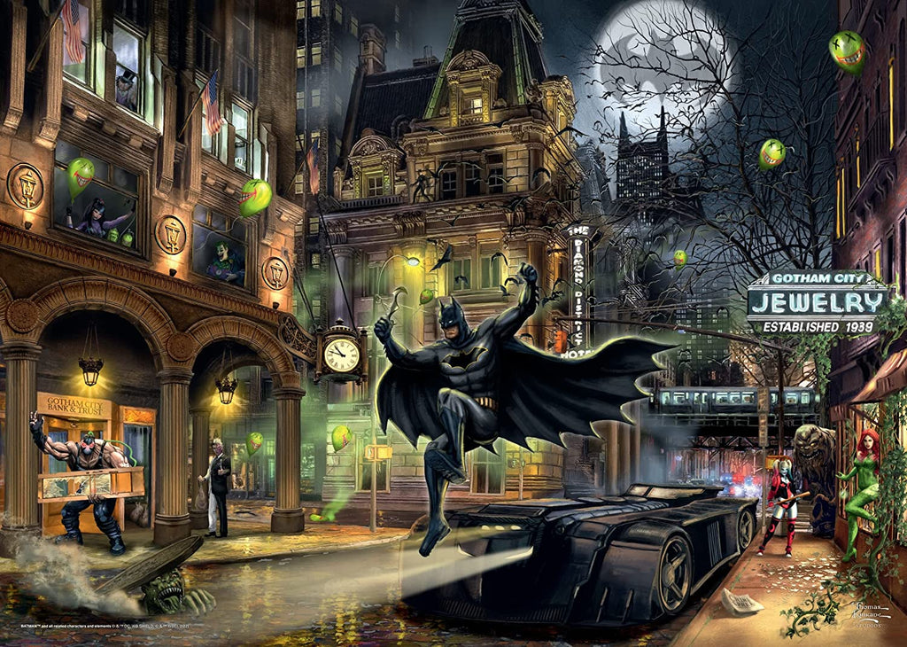 Batman - Gotham City by Thomas Kinkade – 1000 Piece Jigsaw Puzzle (Schmidt)