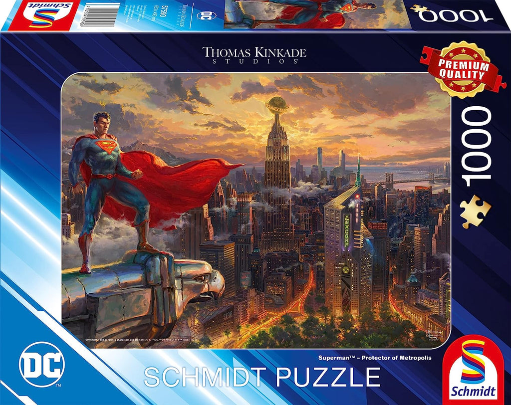 Superman - Protector of Metropolis by Thomas Kinkade – 1000 Piece Jigsaw Puzzle (Schmidt)