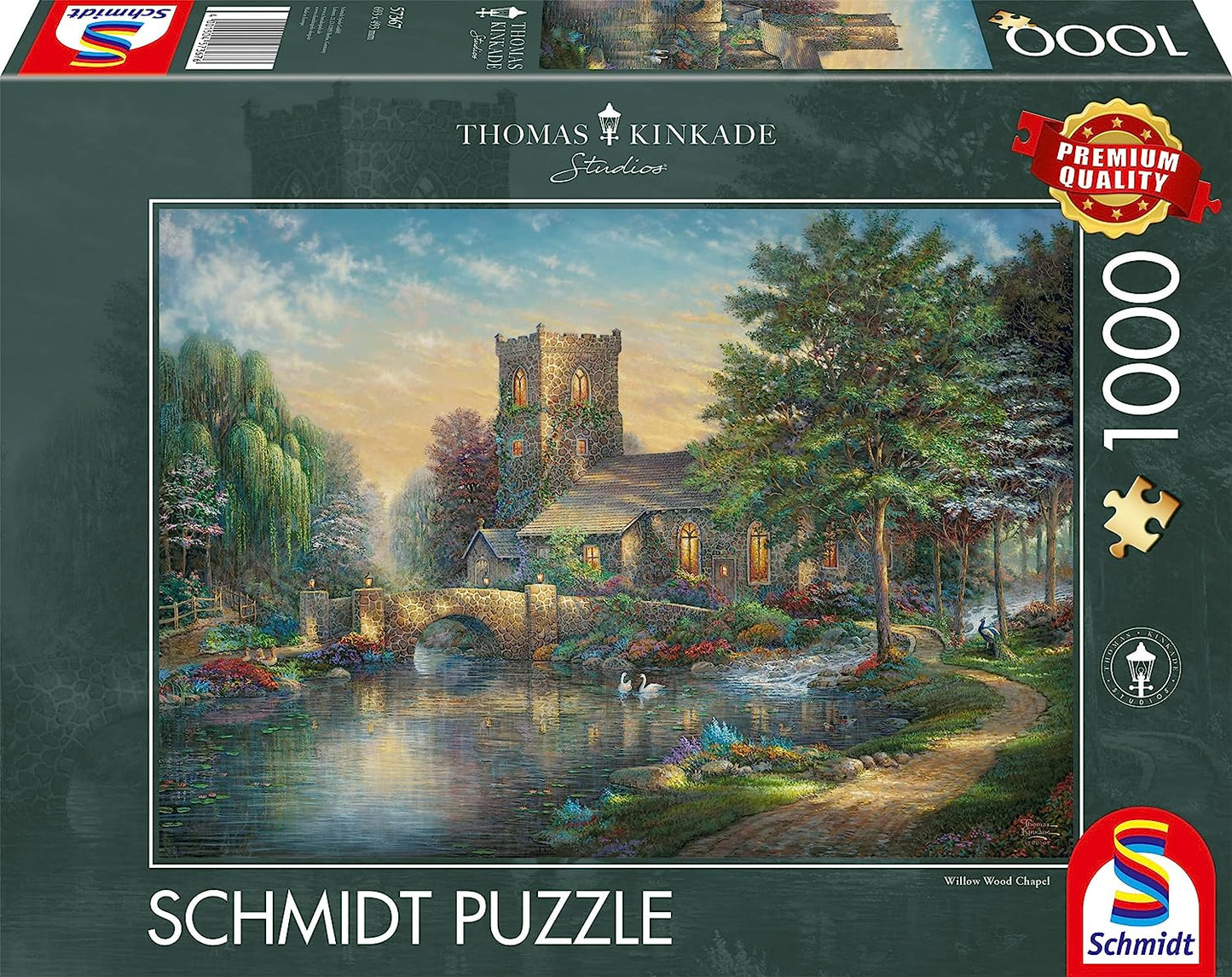 Schmidt - Thomas Kinkade: Willow Wood Chapel - 1000 Piece Jigsaw Puzzle