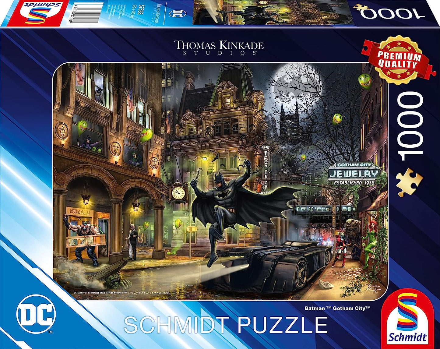 Schmidt - Thomas Kinkade: Batman - Gotham City - 1000 Piece Jigsaw Puzzle