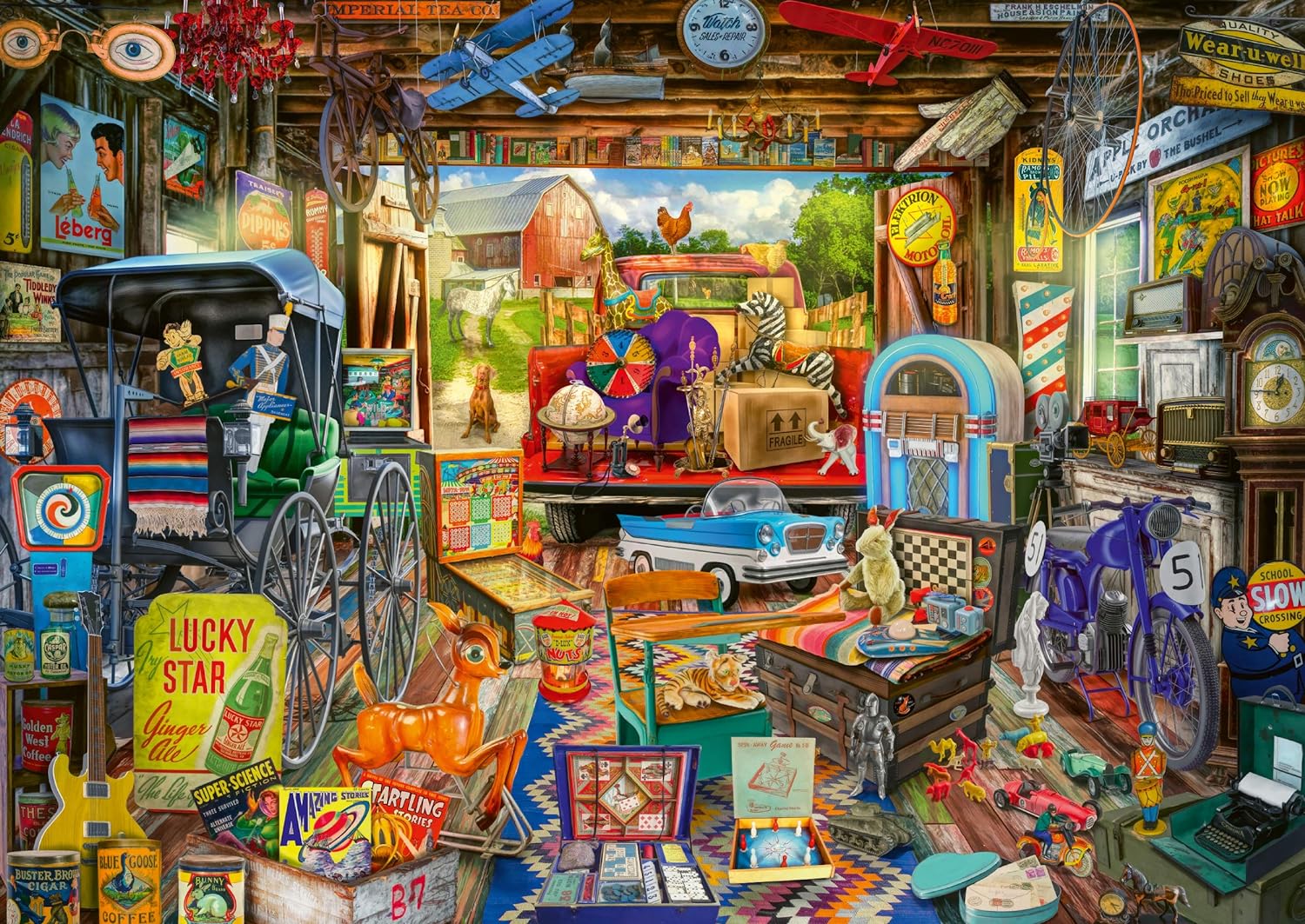 Garage Car Boot Sal – 500 Piece Jigsaw Puzzle (Schmidt)