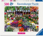 ** Pre-Order ** Flower Market, France - 500 Piece Jigsaw Puzzle (Ravensburger)
