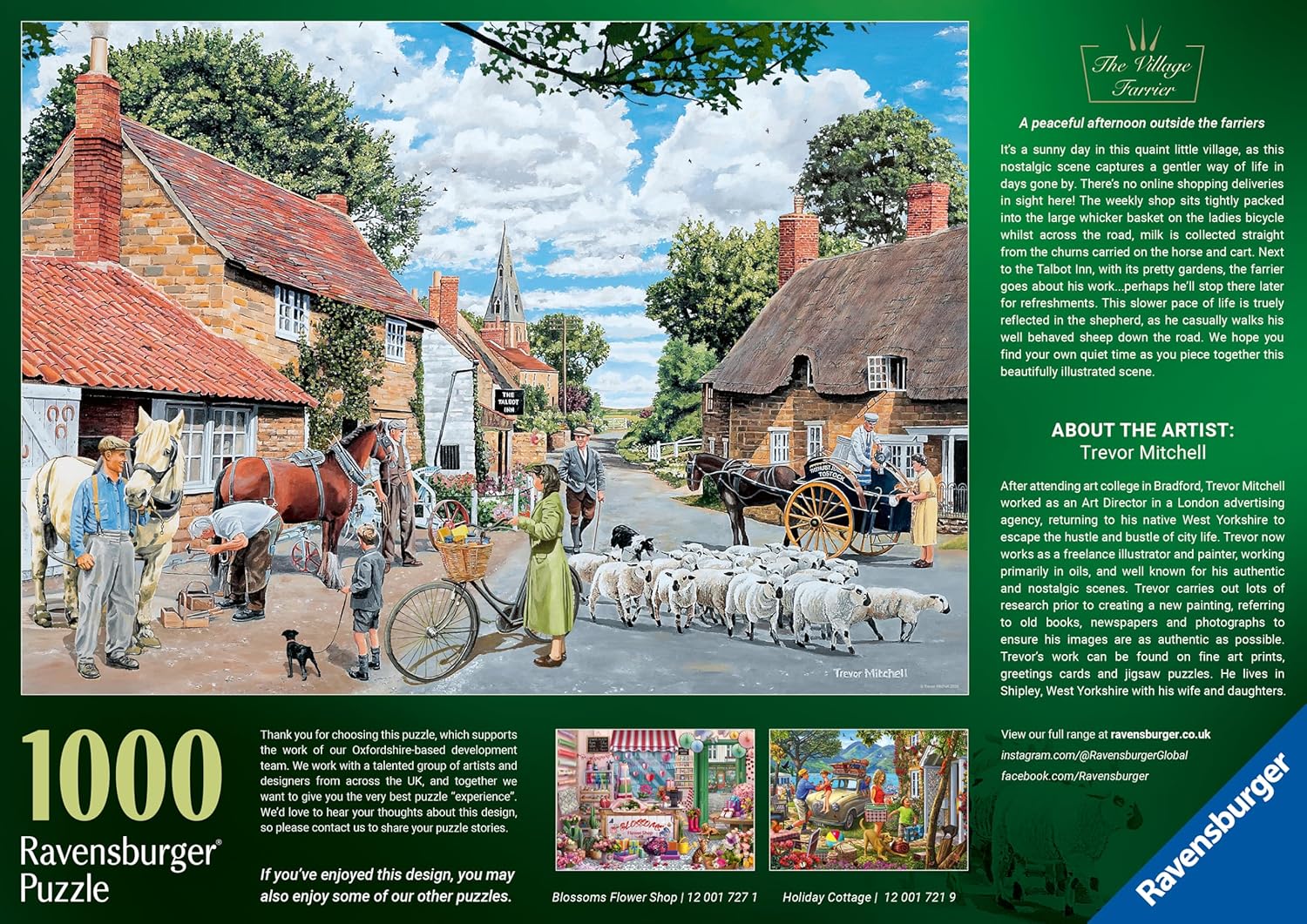 ** Pre-Order ** The Village Farrier by Trevor Mitchell - 1000 Piece Jigsaw Puzzle (Ravensburger)