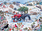 ** Pre-Order ** Festive Farm by Lucy Grossmith - 1000 Piece Jigsaw Puzzle (Gibsons)