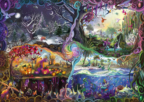 Artwork: Portal of the Four Realms by Rose Cat Khan – 1000 Piece Jigsaw Puzzle (Schmidt)