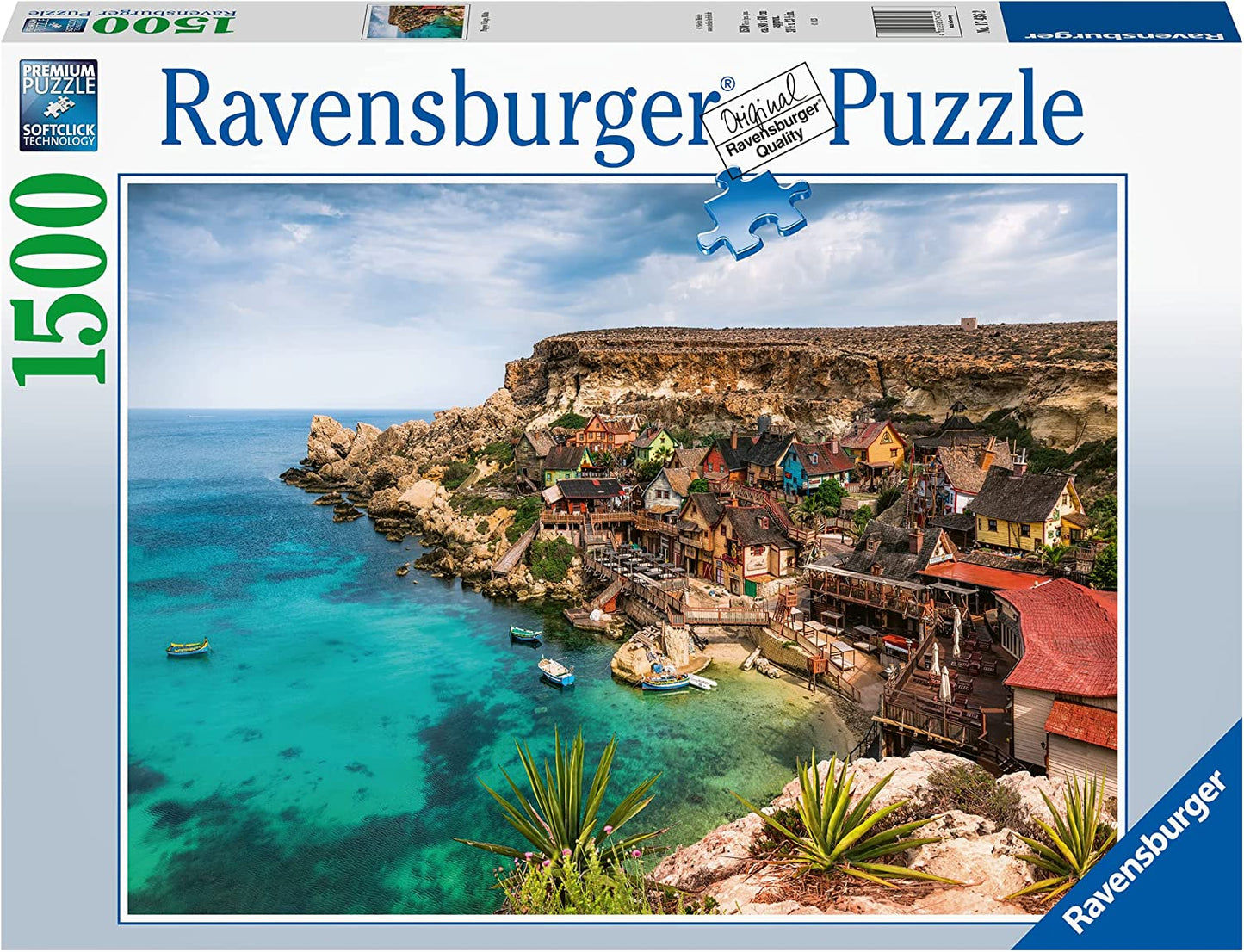 Ravensburger - Popeye Village, Malta - 1500 Piece Jigsaw Puzzle