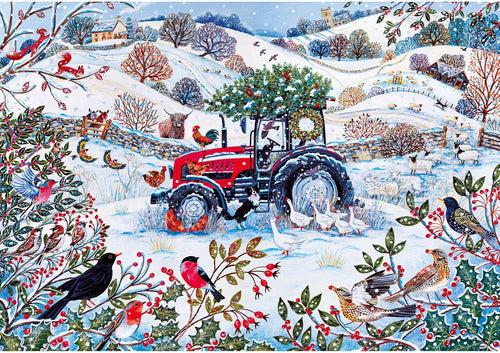 ** Pre-Order ** Festive Farm by Lucy Grossmith - 250XL Piece Jigsaw Puzzle (Gibsons)