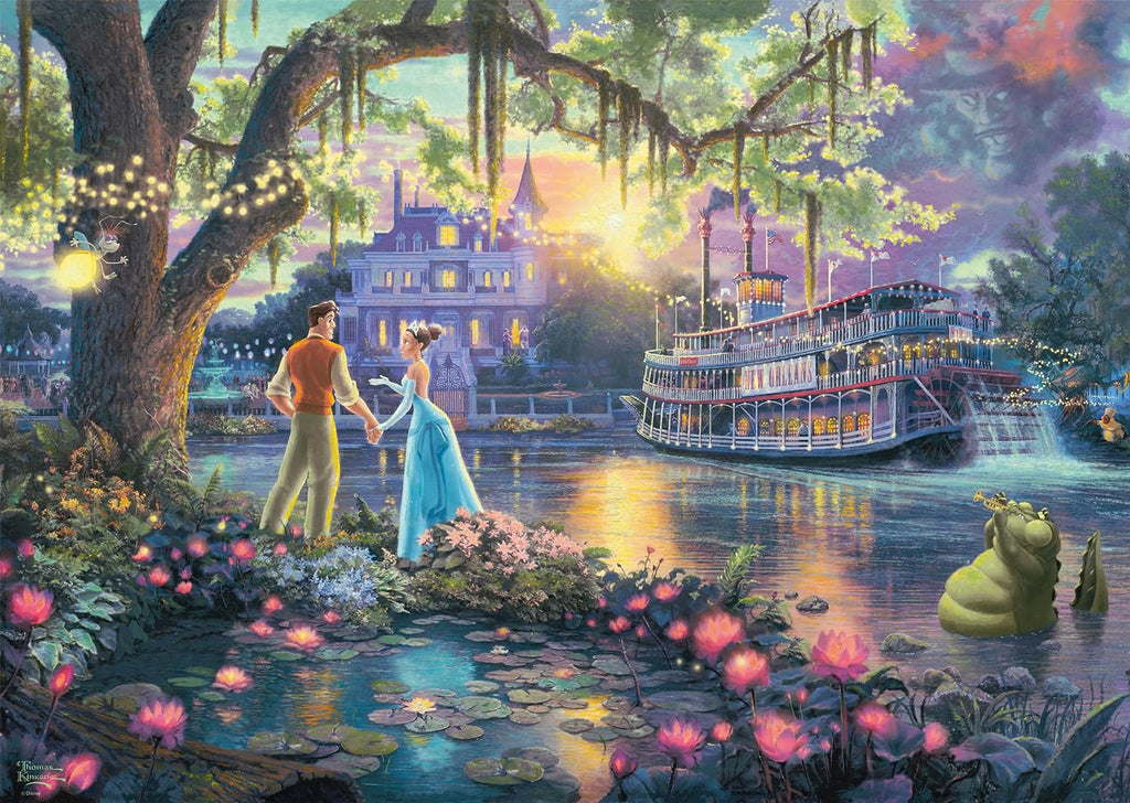 Disney The Princess and the Frog by Thomas Kinkade – 1000 Piece Jigsaw Puzzle (Schmidt)