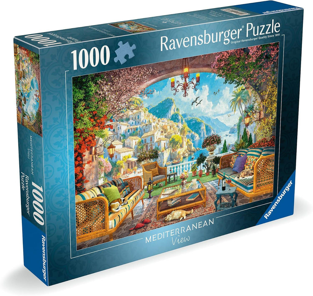 Mediterranean Terrace View – 1000 Piece Jigsaw Puzzle (Ravensburger)