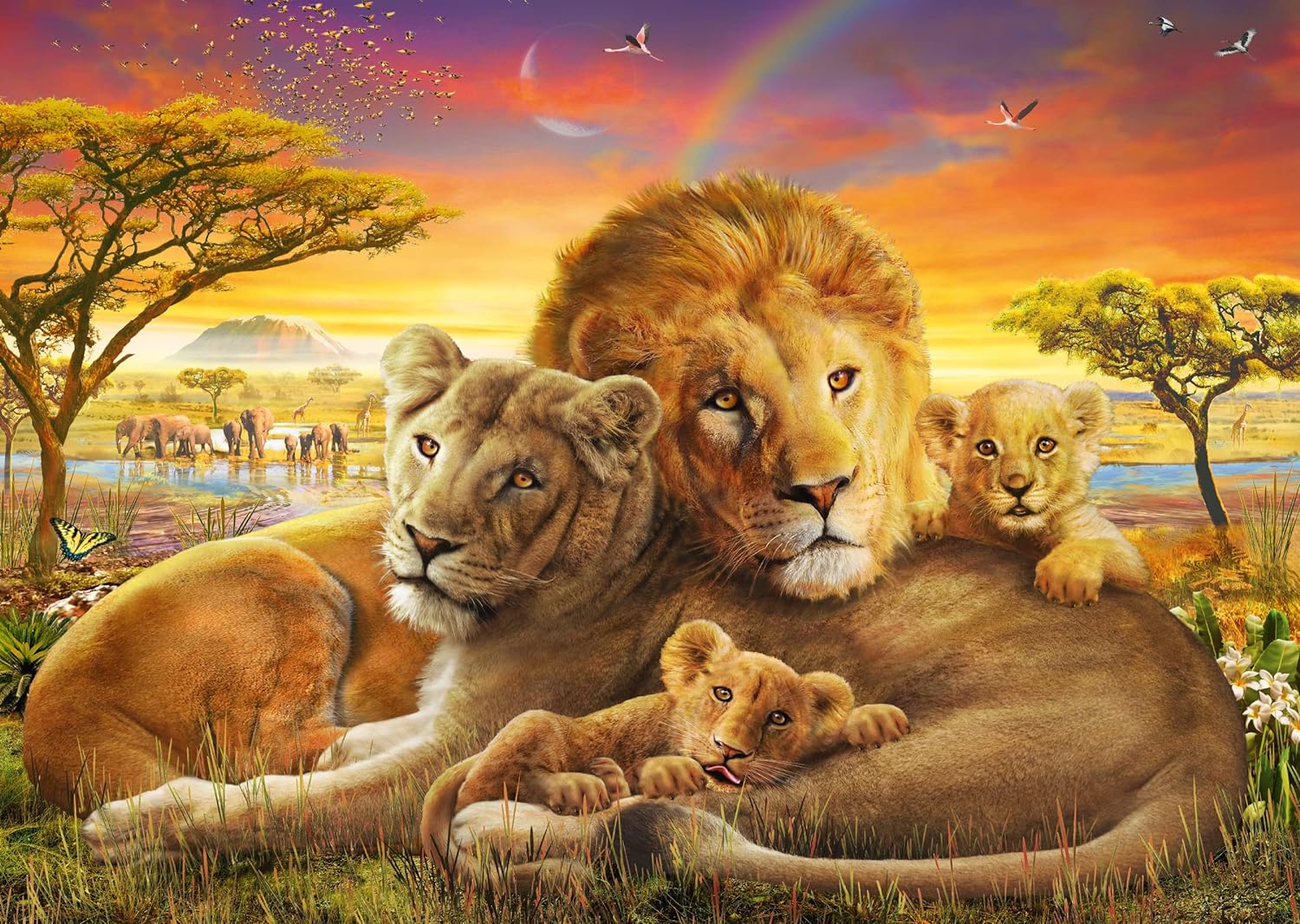 Loving Lions – 1000 Piece Jigsaw Puzzle (Schmidt)