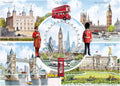 ** Pre-Order ** A Look at London by Richard Macneil - 1000 Piece Jigsaw Puzzle (Gibsons)
