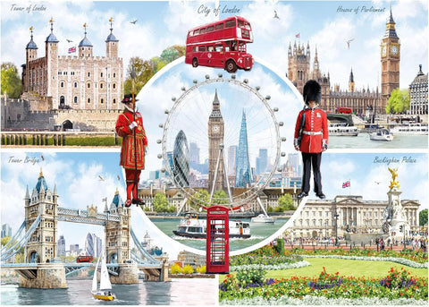 ** Pre-Order ** A Look at London by Richard Macneil - 1000 Piece Jigsaw Puzzle (Gibsons)