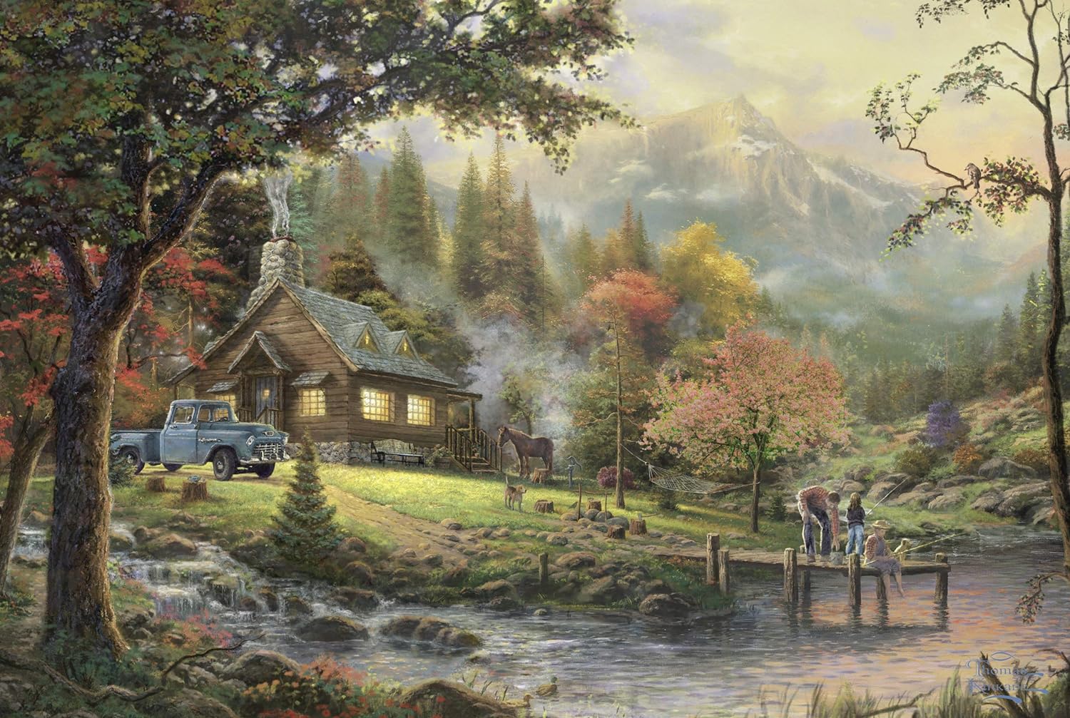 Peaceful Moments by Thomas Kinkade – 500 Piece Jigsaw Puzzle (Schmidt)
