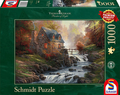 Schmidt - Thomas Kinkade: Cobblestone Mill - 1000 Piece Jigsaw Puzzle
