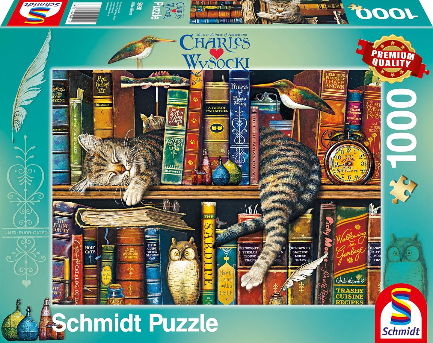 Schmidt - Charles Wysocki: Frederick the Literate - 1000 Piece Jigsaw Puzzle