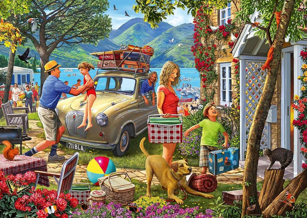 Holiday Cottage by Steve Crisp - 1000 Piece Jigsaw Puzzle (Ravensburger)