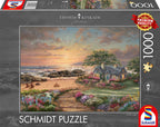 Seaside Cottage by Thomas Kinkade – 1000 Piece Jigsaw Puzzle (Schmidt)