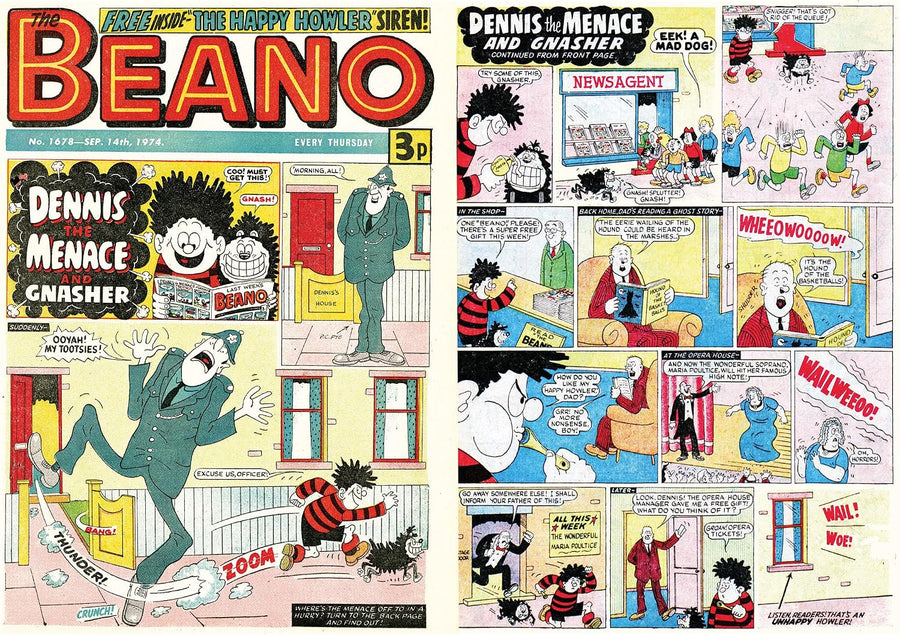 Beano 75 Years of Dennis the Menace - 2 x 500 Piece Jigsaw Puzzle (Gibsons)