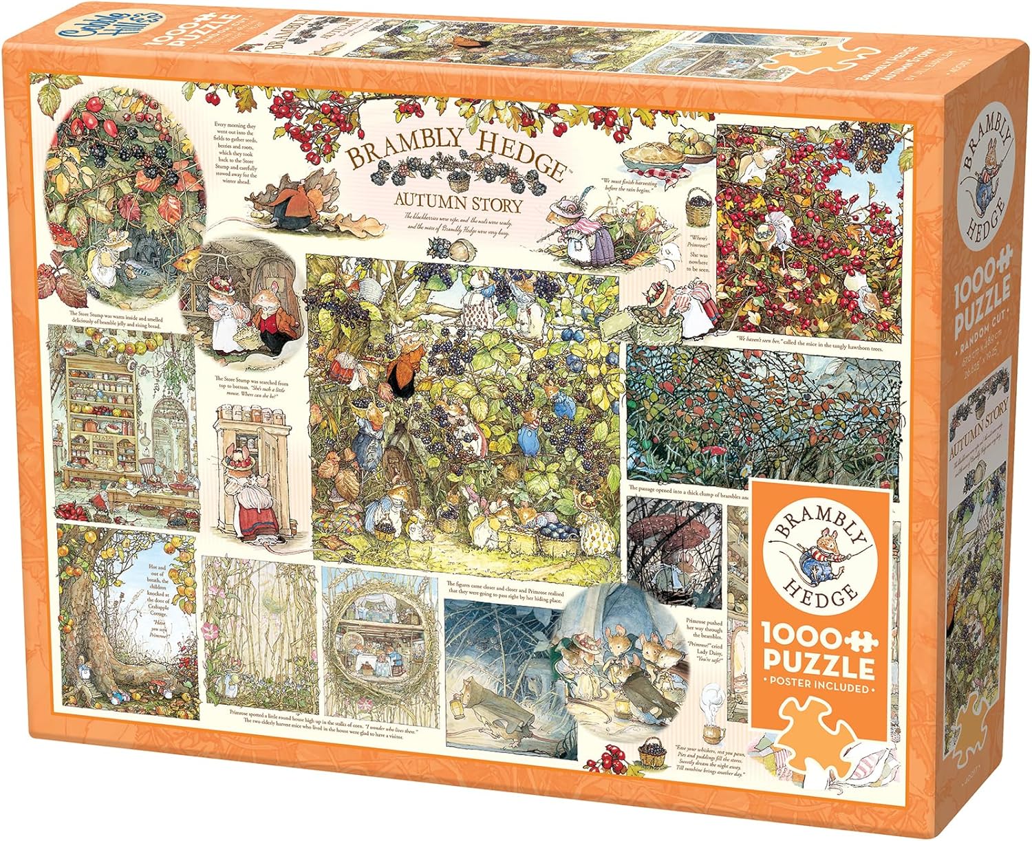 Brambly Hedge Autumn Story 1000 Piece Jigsaw Puzzle + Poster (Cobble Hill)