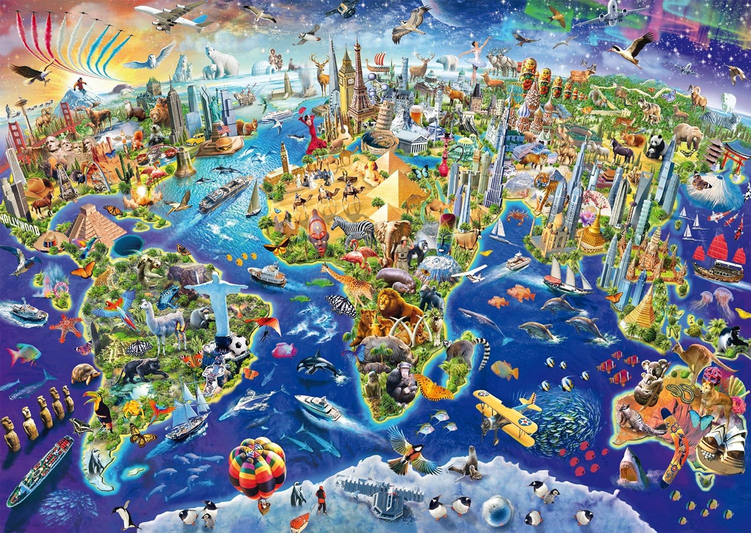 Discover the World – 1000 Piece Jigsaw Puzzle (Schmidt)