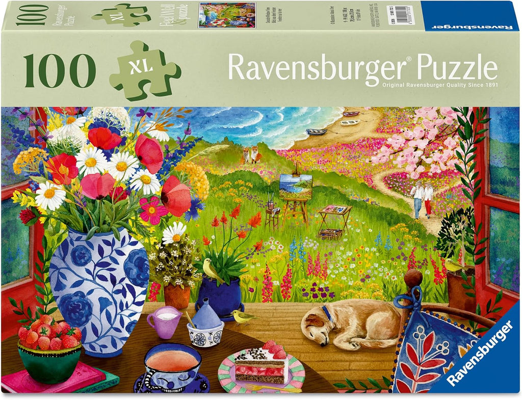 ** Pre-Order ** Seaside Window View - 100 Piece XL Jigsaw Puzzle (Ravensburger)