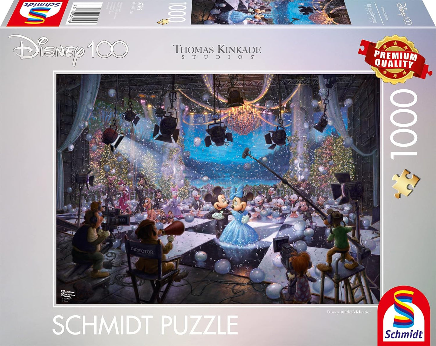Schmidt - Thomas Kinkade: Disney 100 Years of Disney Mickey and Minnie - 1000 Piece Jigsaw Puzzle