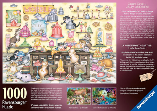 Crazy Cat’s: Jelly Jamboree – 1000 Piece Jigsaw Puzzle (Ravensburger) - Image 2
