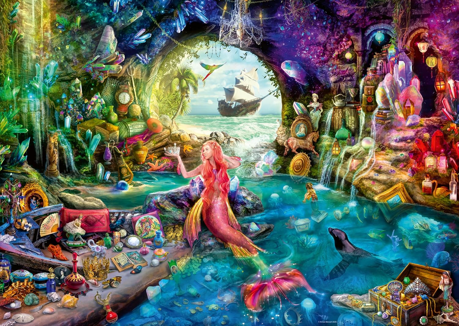 Mermaids Treasure – 1000 Piece Jigsaw Puzzle (Ravensburger) – Puzzles ...