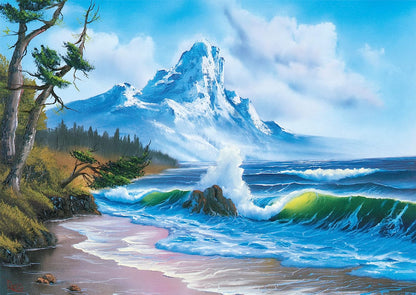 Schmidt - Bob Ross: Mountain by the Sea - 1000 Piece Jigsaw Puzzle