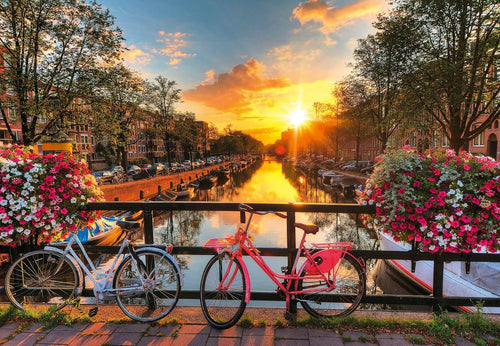 Bicycles in Amsterdam - 200 Piece XL Jigsaw Puzzle (Ravensburger)